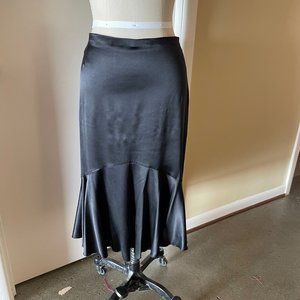 Maria Bianca Nero Black Stretch Satin Skirt